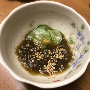 簡単小鉢 とろろ昆布の酢の物